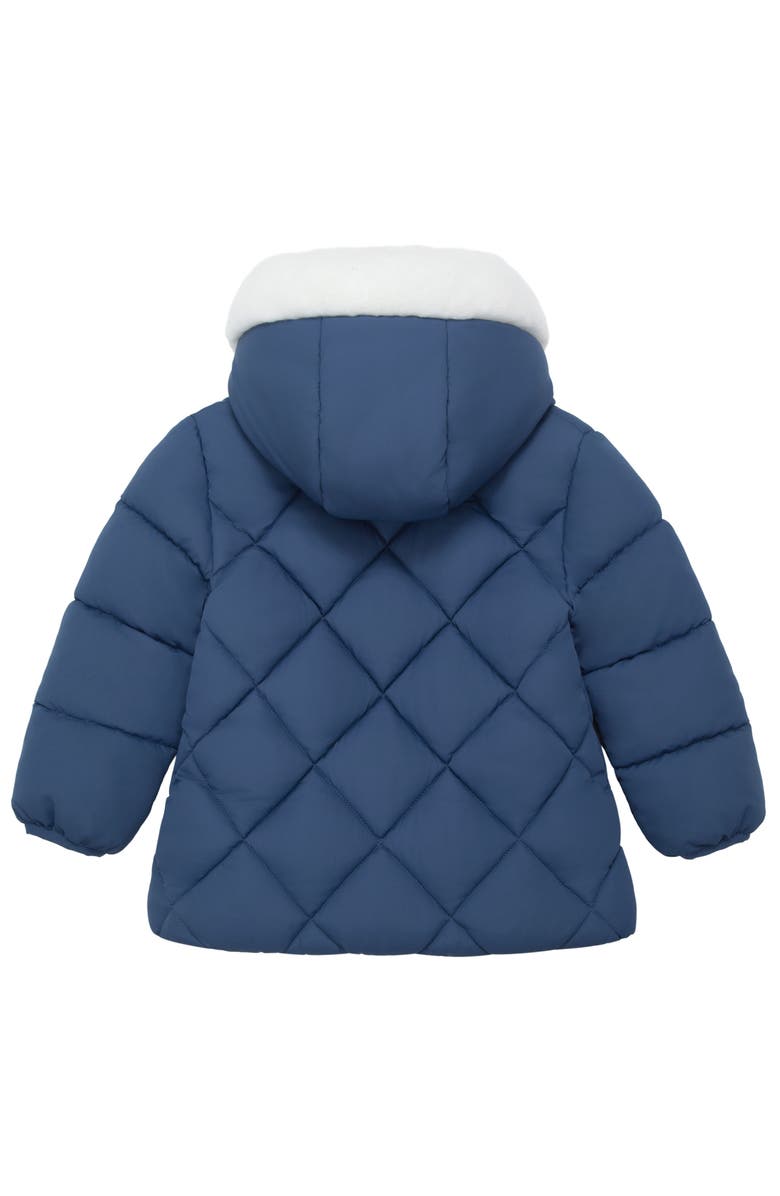 Rokka&Rolla Soft Lining Hooded Puffer Jacket, Alternate, color, Frost Navy