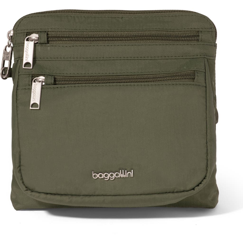 Baggallini Securtex Anti-theft Crossbody Bag In Green