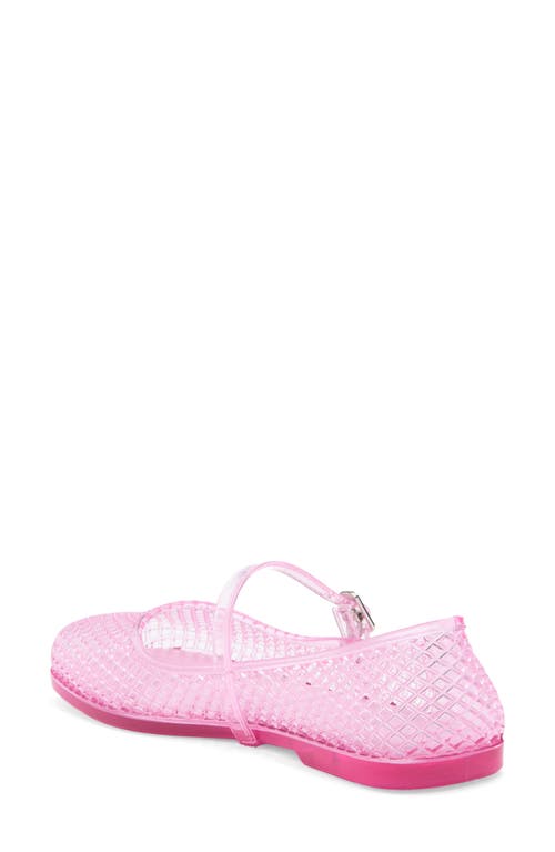 Jeffrey Campbell Breeze Jelly Mary Jane Flat In Pink