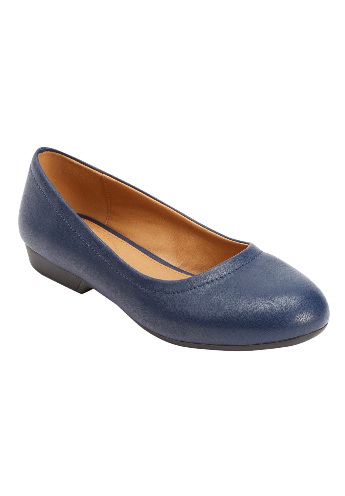 Comfortview The Jaiden Slip On Flat, Main, color, Navy