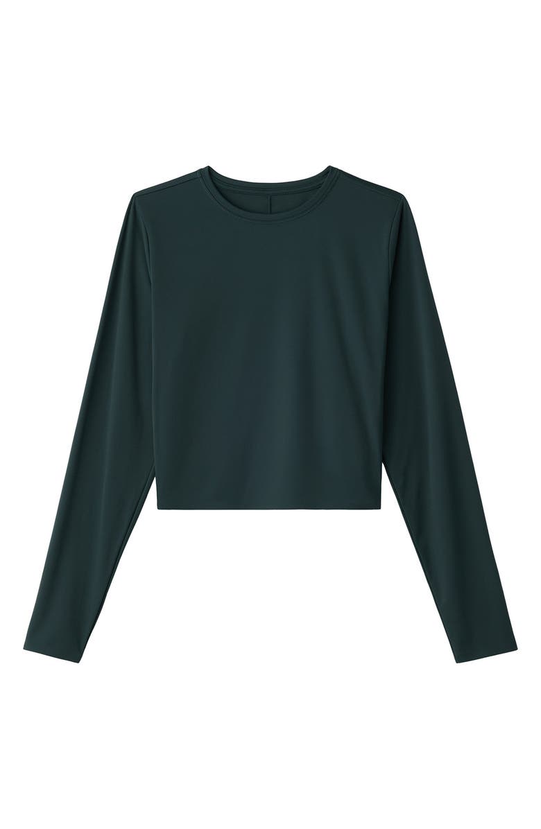 Rhone Serene Fitted Long Sleeve Performance Top, Alternate, color, Wild Forest