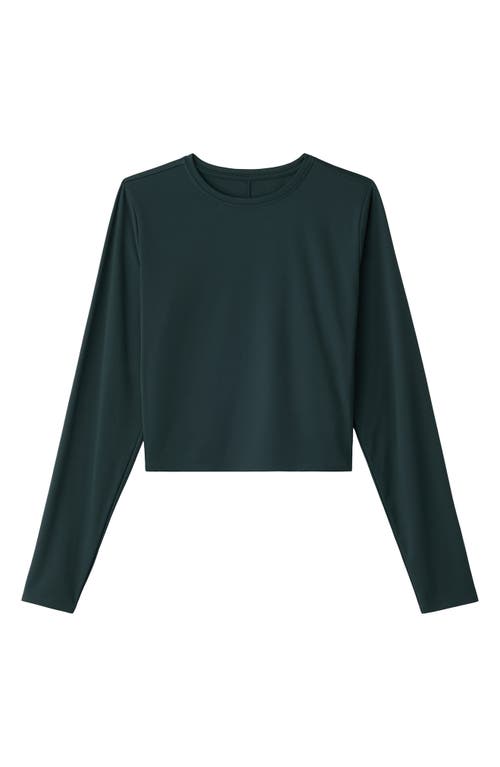 Rhone Serene Fitted Long Sleeve Performance Top In Green