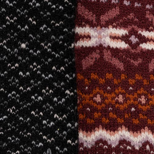 Muk Luks Slouch Heat Retainer Socks 2 Pair Pack In Multi