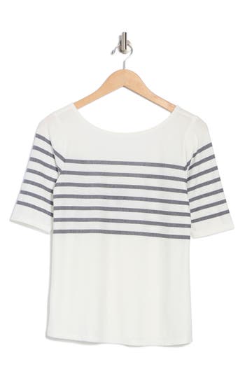 Bobeau Elbow Sleeve Top