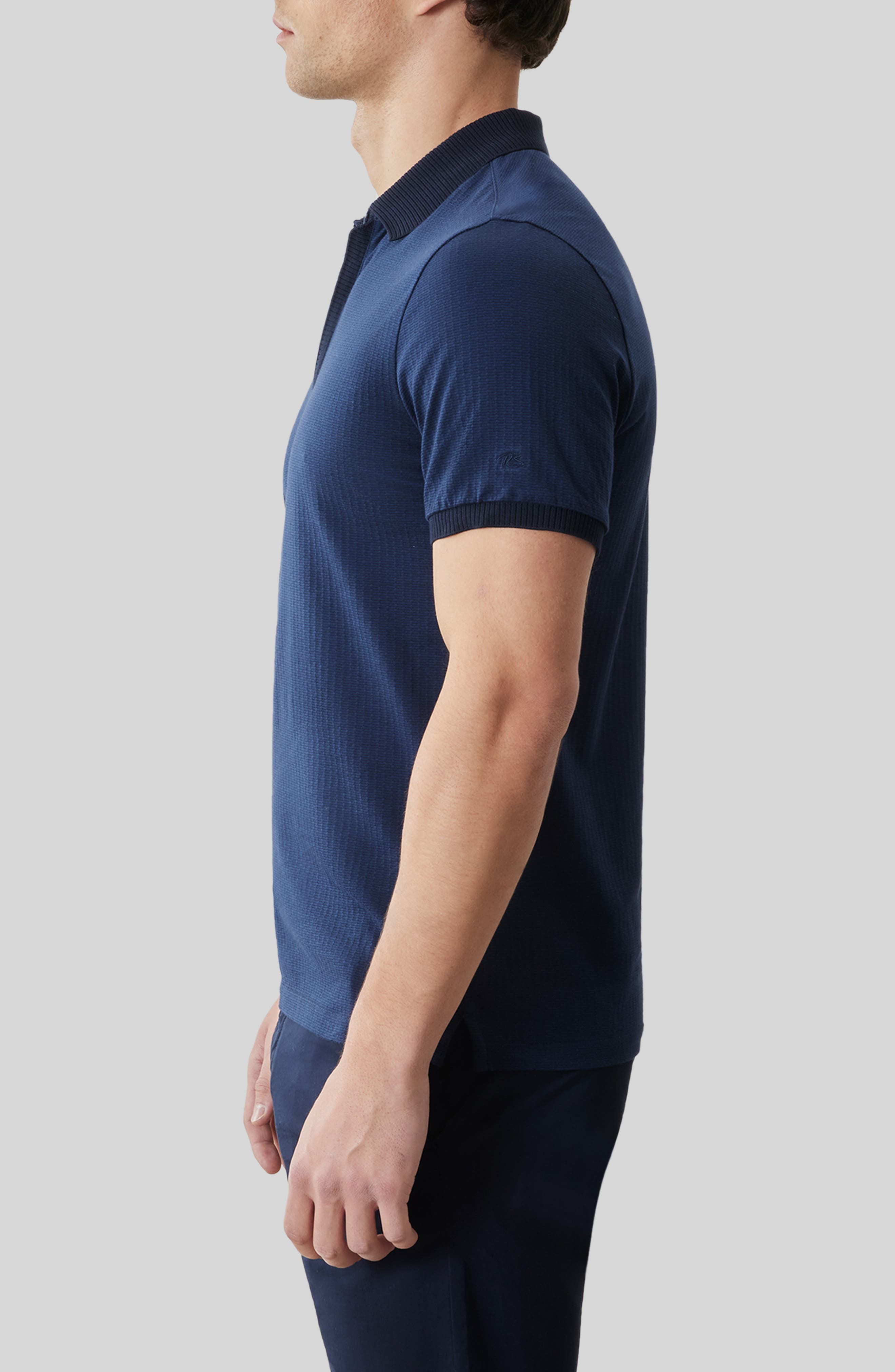 Мужские Robert Barakett Whistler Half Zip Polo — фото 3