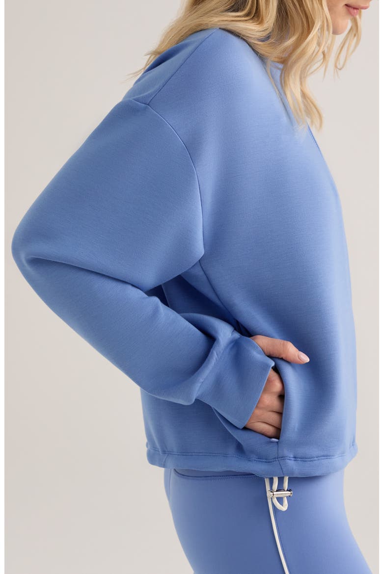 Sian Spacer Half Zip Pullover, Alternate, color, MARINA