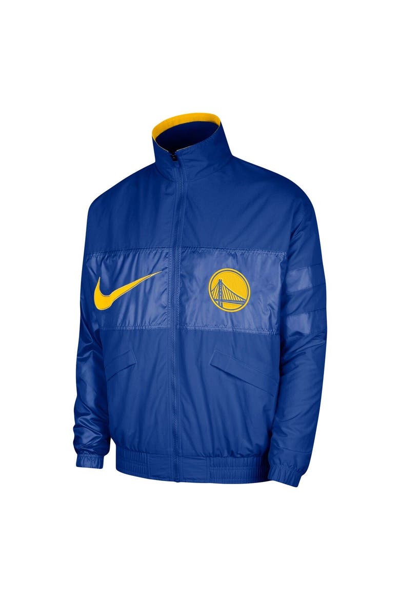 Men's Nike Royal Golden State Warriors Courtside Versus Capsule Full-Zip Jacket, Alternate, color, Royal