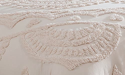 Beatrice Home Fashions Lotus Chenille Comforter In Blush