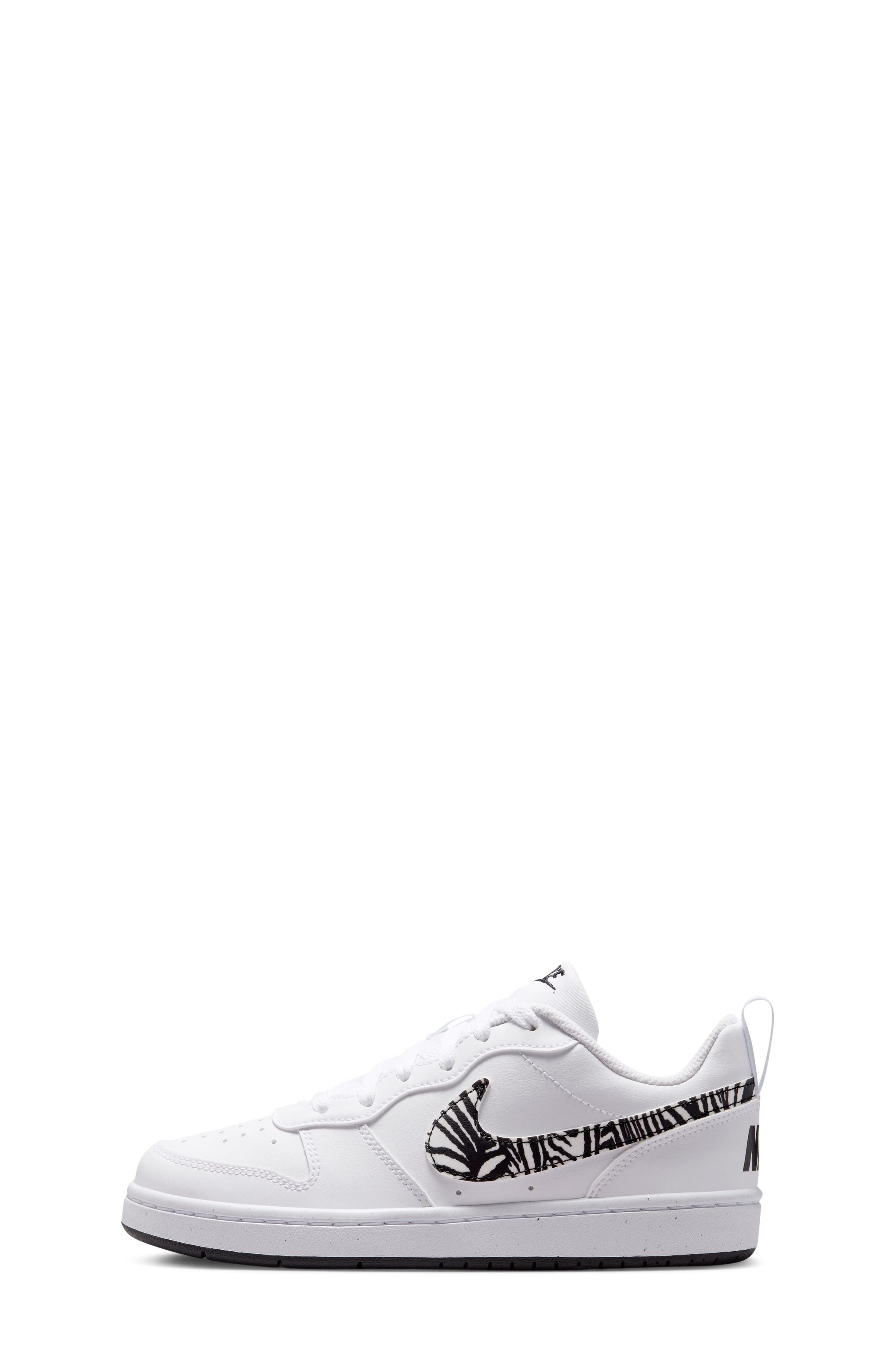 Kids' Court Borough Low Print Sneaker, Alternate, color, WHITE/ BLACK