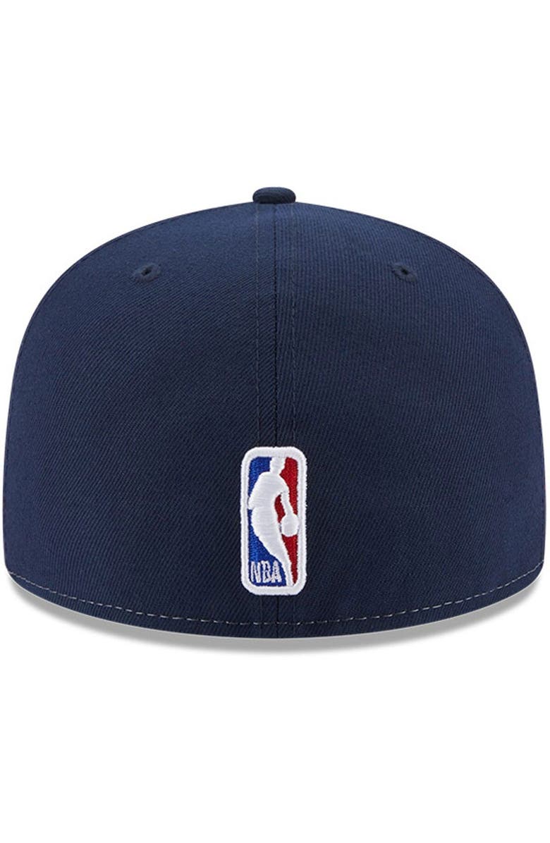 New Era Men's New Era  White/Navy Washington Wizards Back Half 9FIFTY Fitted Hat, Alternate, color, 