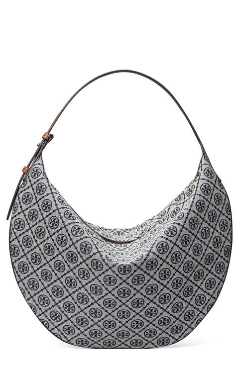 T Monogram Jacquard Balloon Bag