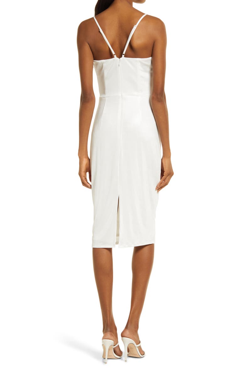 Raquel Body-Con Dress, Alternate, color, WHITE