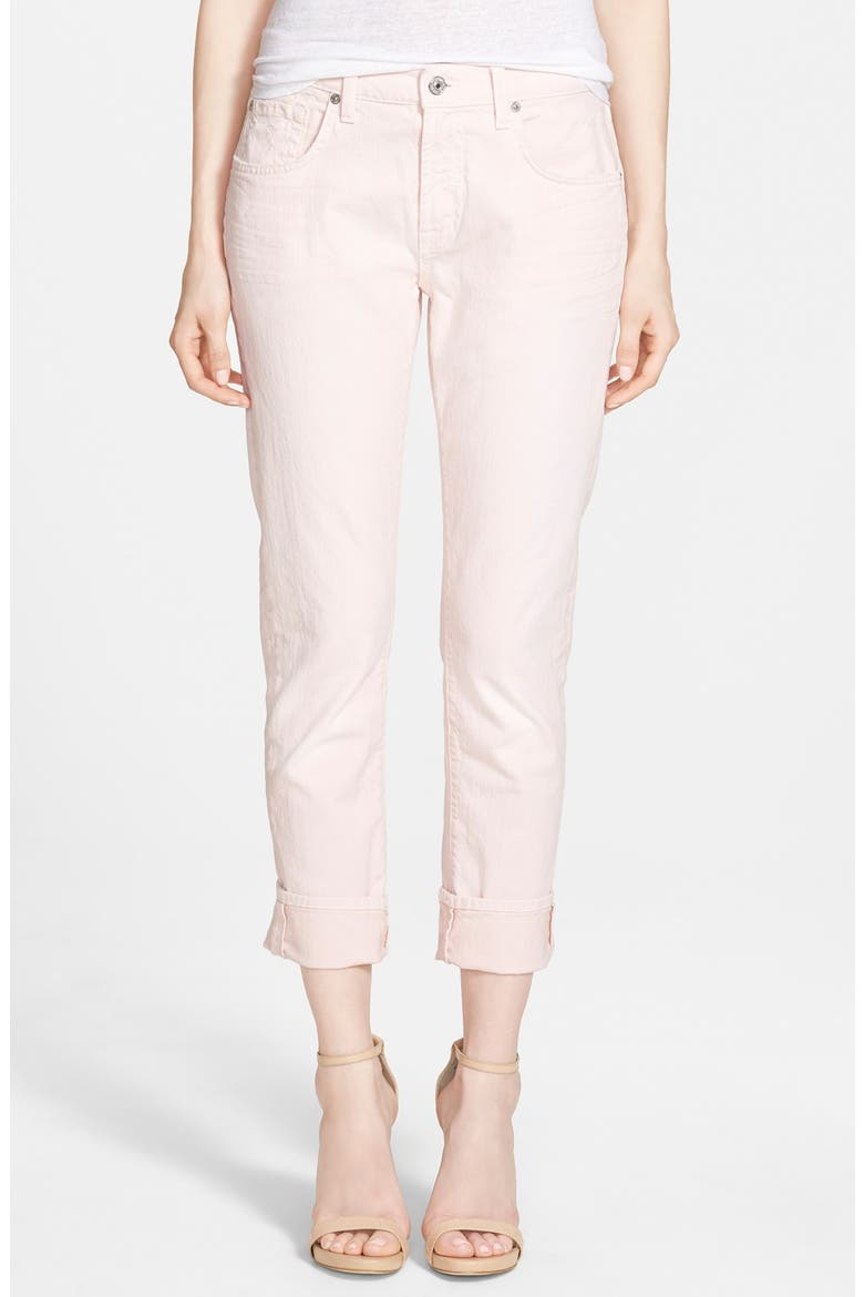 7 For All Mankind® Relaxed Skinny Jeans, Main, color, WHISPER PINK