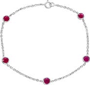 SOUZANA by Suzy Levian 14K Gold 1.62cttw Round-Cut Ruby Bracelet
