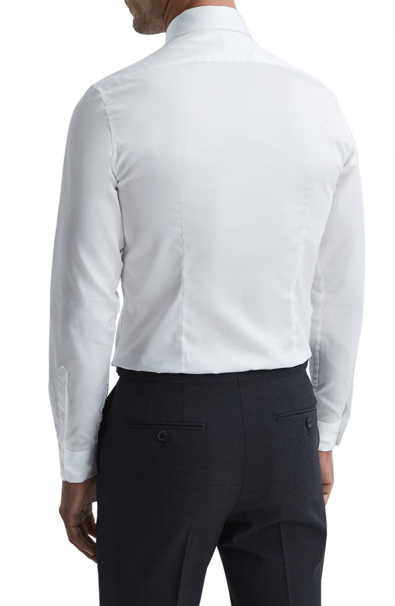 Reiss Men's Remote Cotton Button-Up Shirt, Alternate, color, White