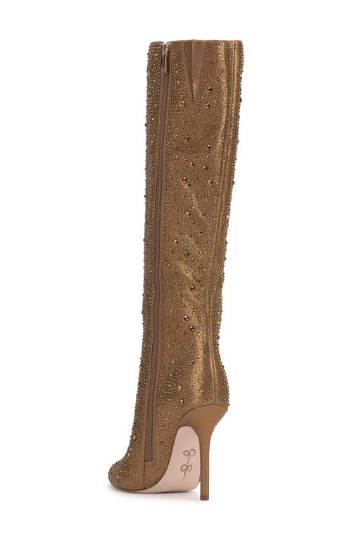 Jessica Simpson Laurel Pointed Toe Knee High Boot In Bronze