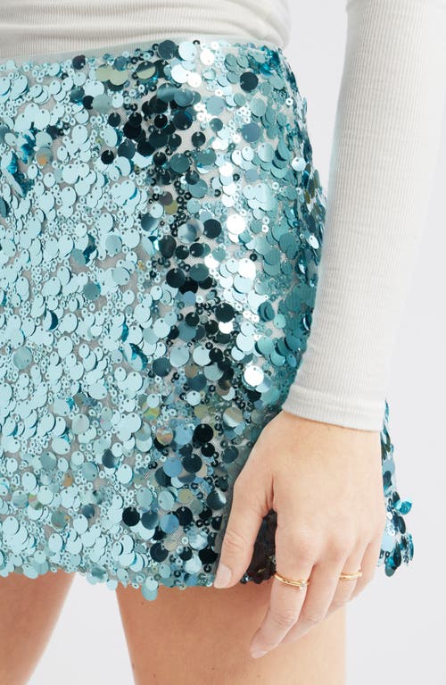 Bp. Sequin Miniskirt In White