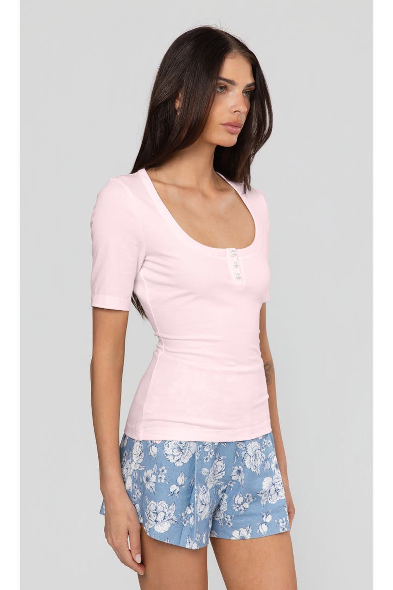Tawny Henley Top, Alternate, color, Light Pink