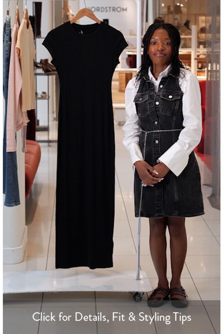 Ribbed T-Shirt Maxi Dress video