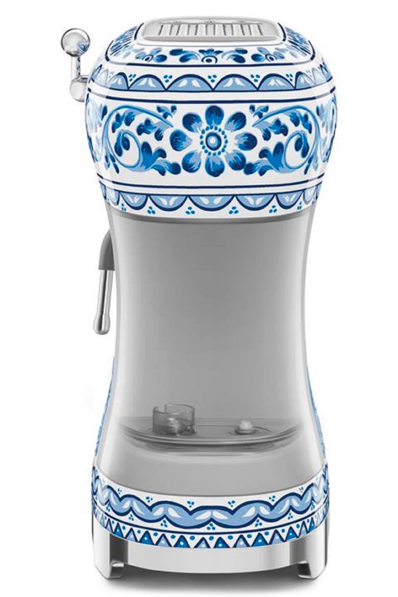 x Dolce & Gabbana Blu Mediterraneo Manual Espresso Machine, Alternate, color, BLU MEDITERRANEO