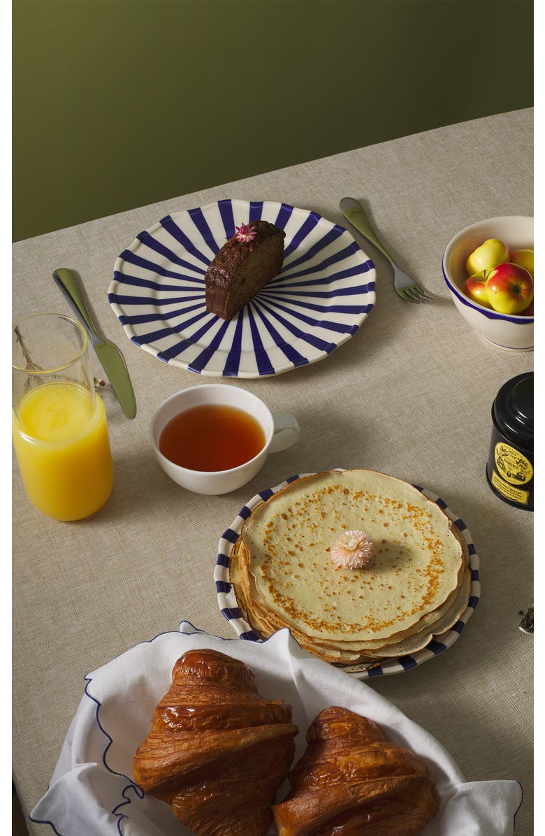 Maison Madison Home Mafalda 12 Piece Set with Cereal Bowl, Alternate, color, Blue/Cream