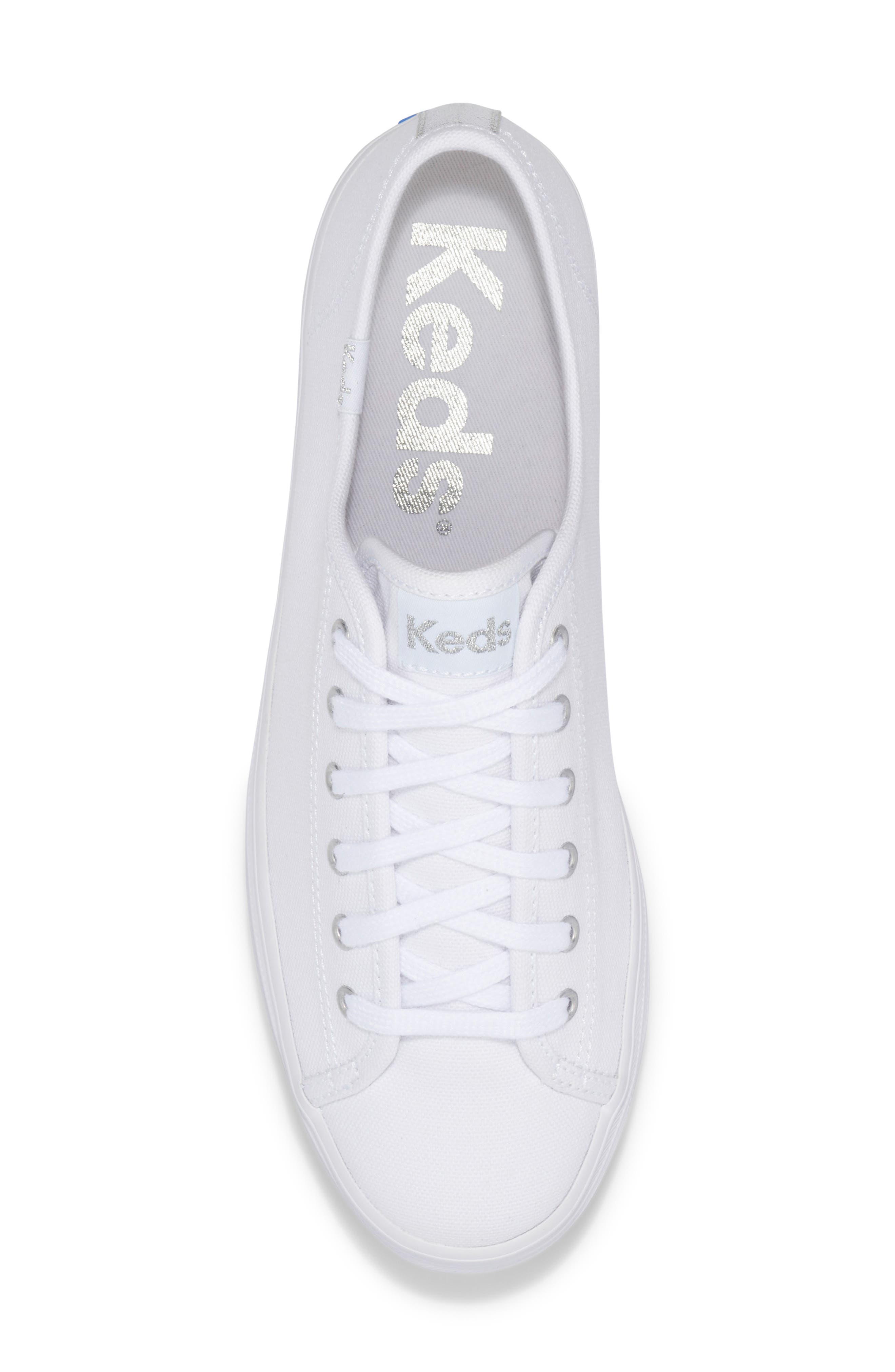 Keds<sup>®</sup> Triple Up Sneaker, Alternate, color, White Canvas