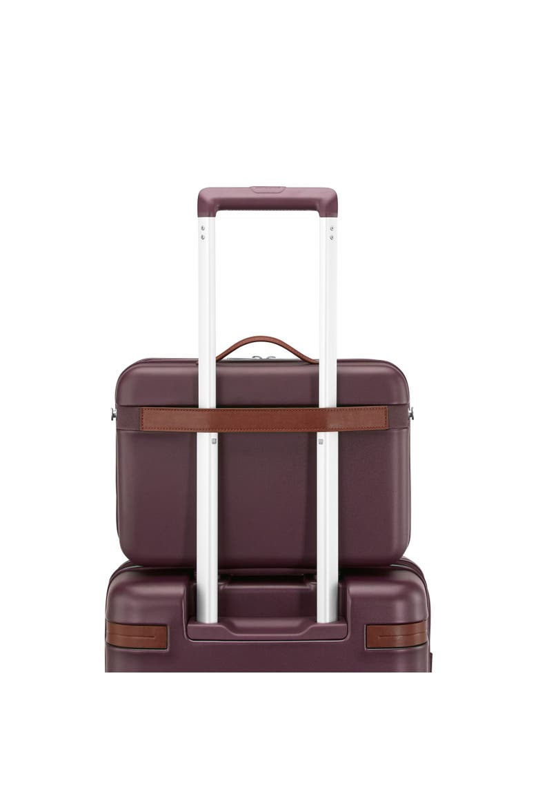 Virtuosa 2 Piece Set Train Case & 21" Carry On Spinner Luggage, Alternate, color, Burgundy