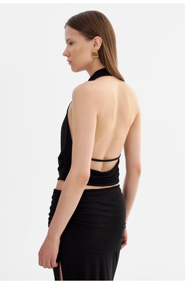 LAMARQUE Enza | Knit Halter Top, Alternate, color, Black