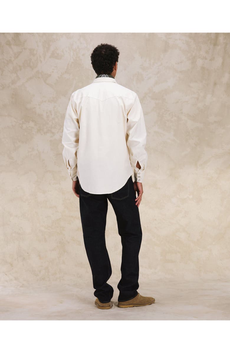 Fortela Kayace Texan Cotton Shirt, Alternate, color, Off White