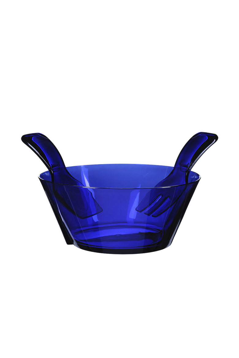 Fulmine Salad Bowl with Servers, Main, color, BLUE