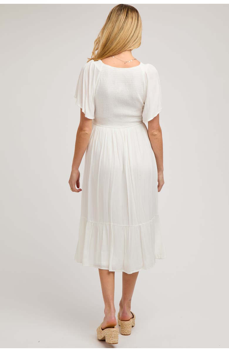 PinkBlush Smocked Ruffle Dress, Alternate, color, White