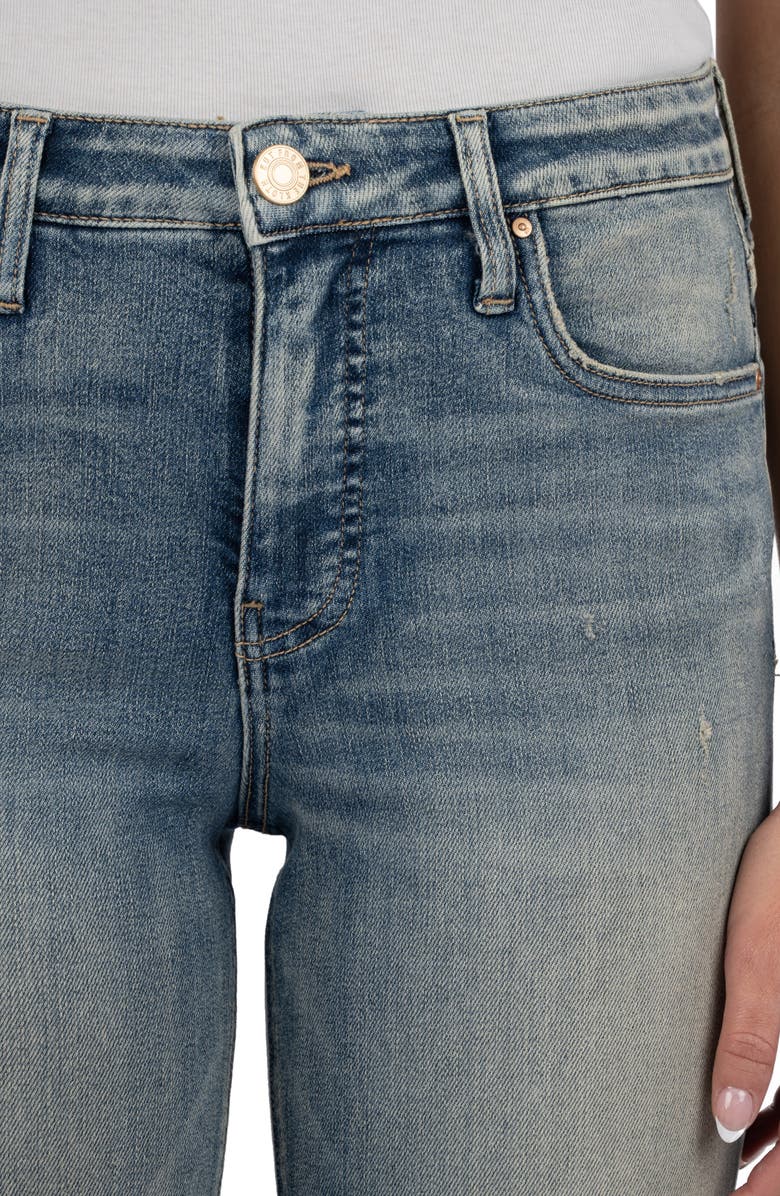 KUT from the Kloth Reese High Waist Ankle Straight Leg Jeans, Alternate, color, 