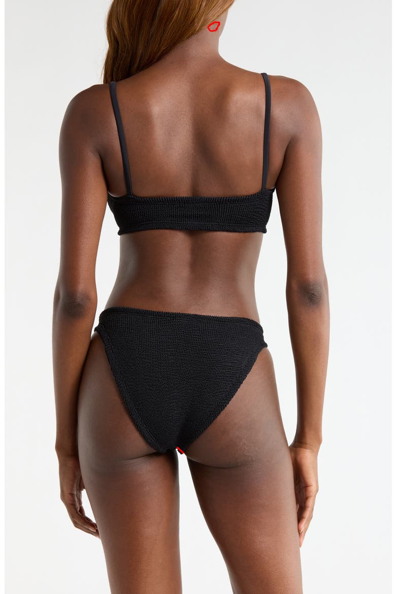 Alicia Textured 2-Piece Bikini, Alternate, color, BLACK