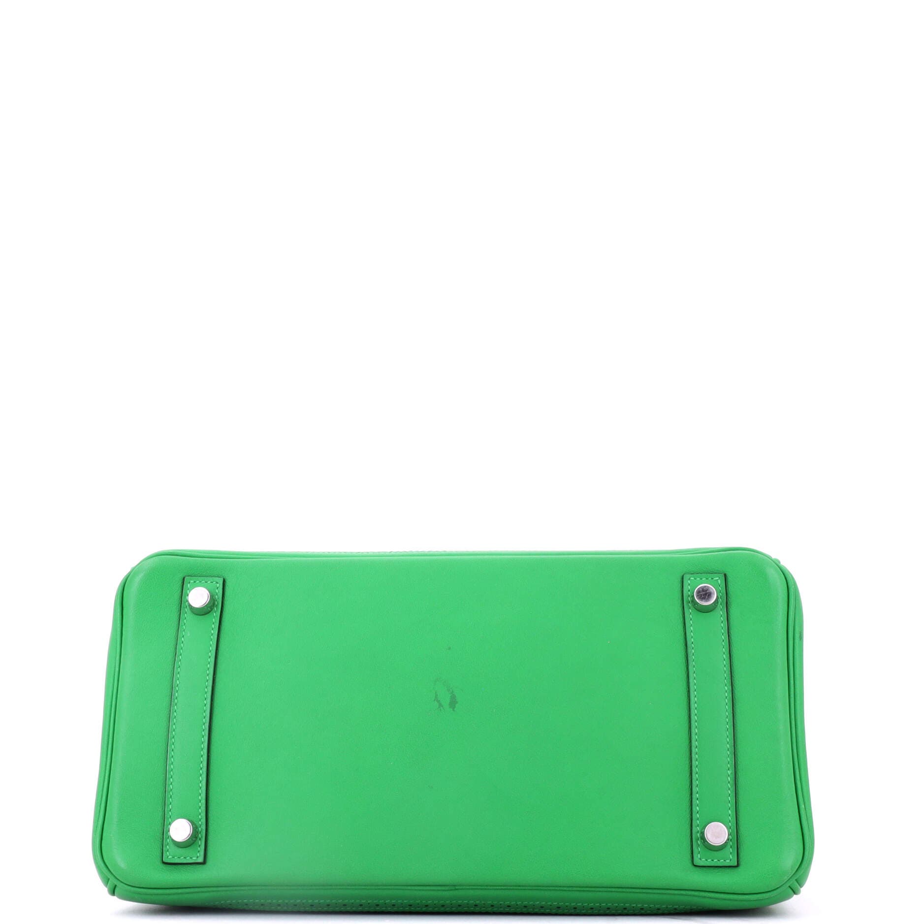 Birkin Ghillies Bag Green Togo and Swift with Palladium Hardware 30, Alternate, color, Green