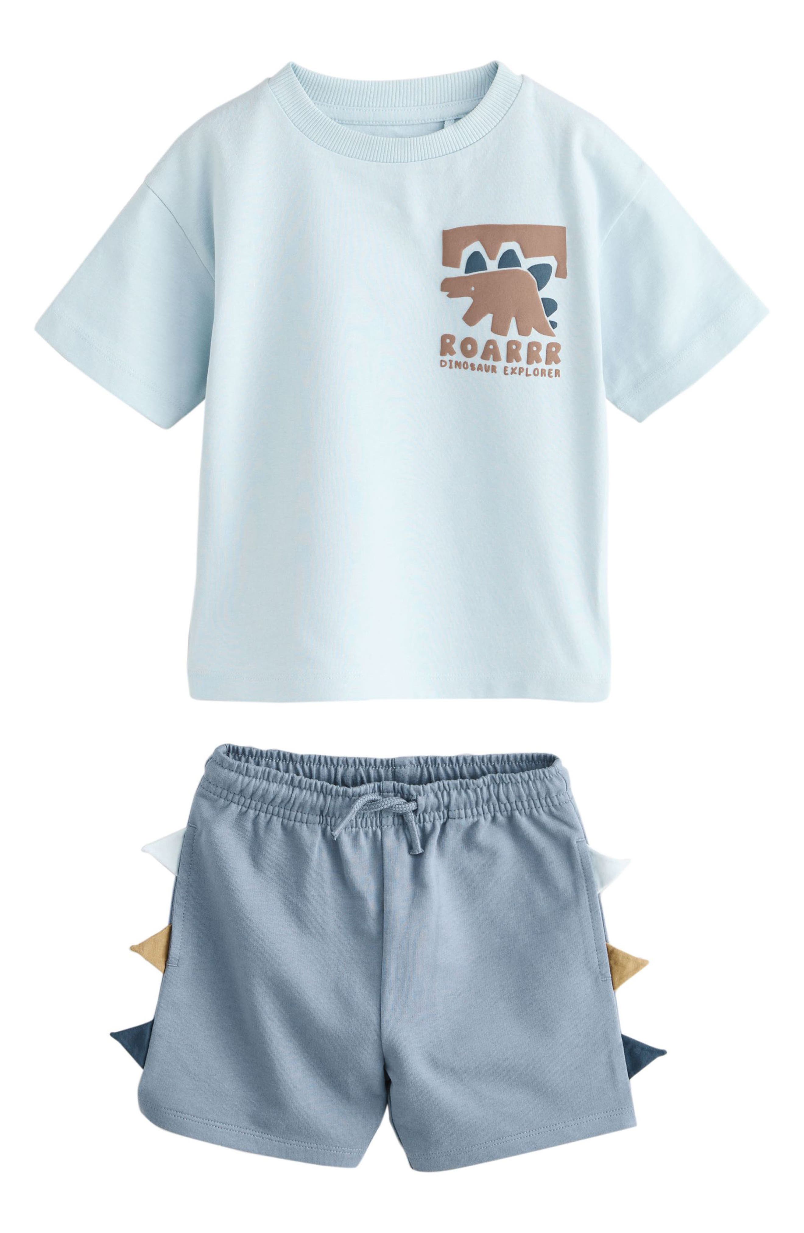 NEXT Kids' 4-Pack Dino Graphic T-Shirts & Assorted Shorts — фото 5