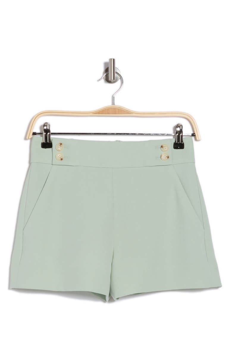 Veronica Beard Kimm Sailor Waist Shorts, Alternate, color, Sea Mist