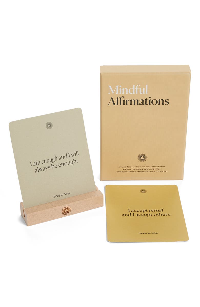 INTELLIGENT CHANGE Mindful Affirmations Cards, Main, color,