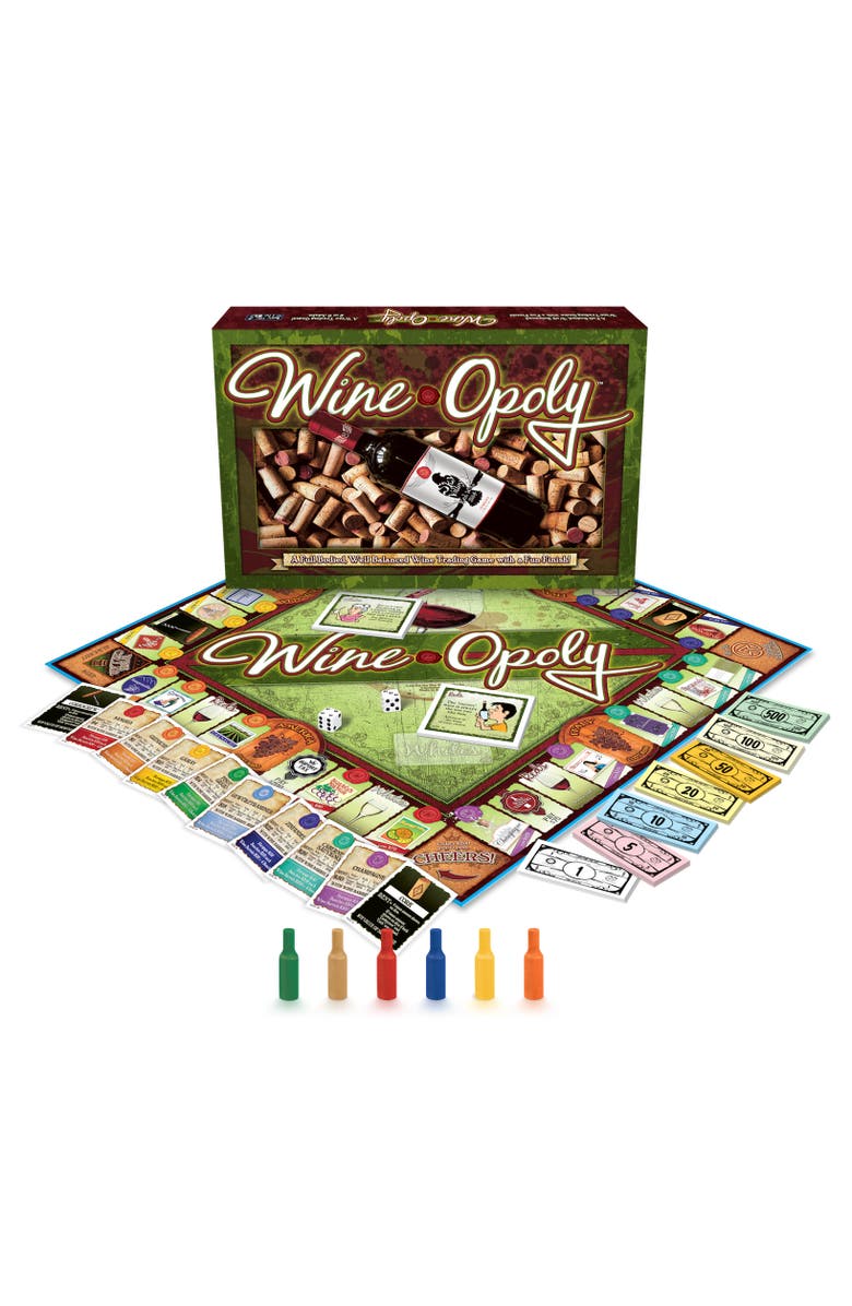 Late for the Sky Wineopoly Monopoly Board Game, Main, color, Multicolored