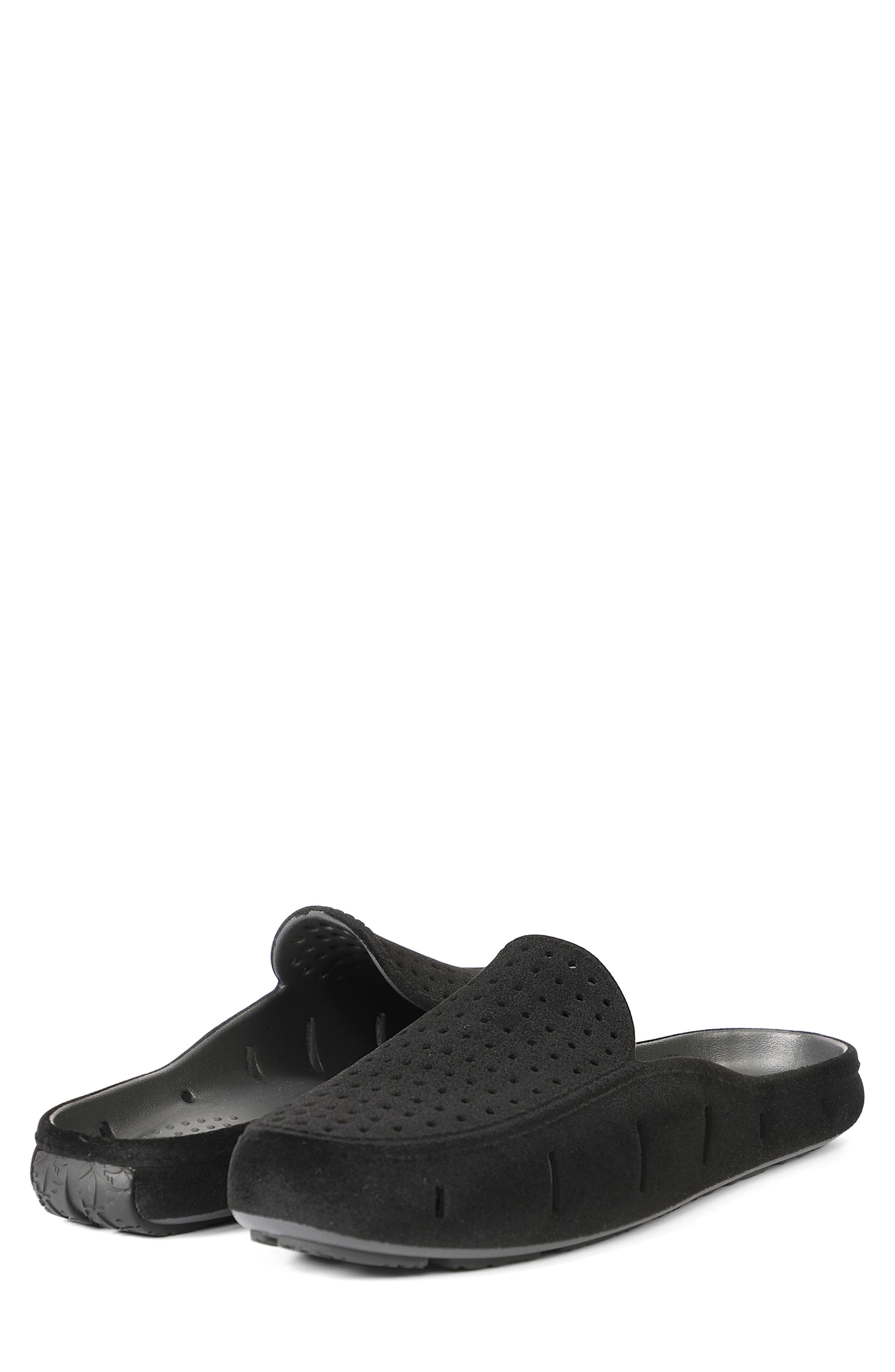 FLOAFERS Sunset Slide Mule, Alternate, color, Black Vegan Suede