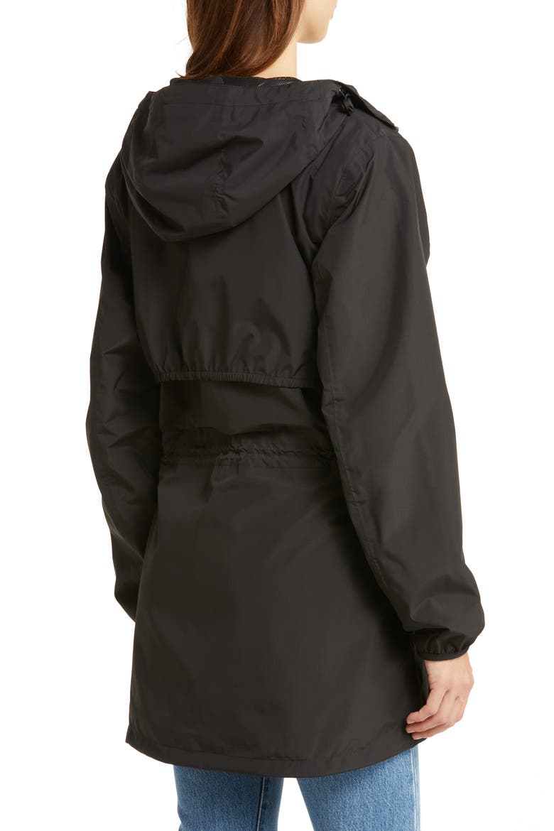 Essence Waterproof Raincoat, Alternate, color, BLACK