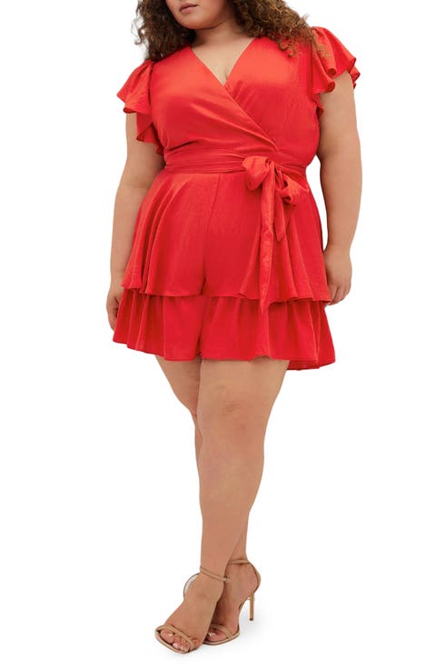 Sunny Ruffle Romper (Plus)