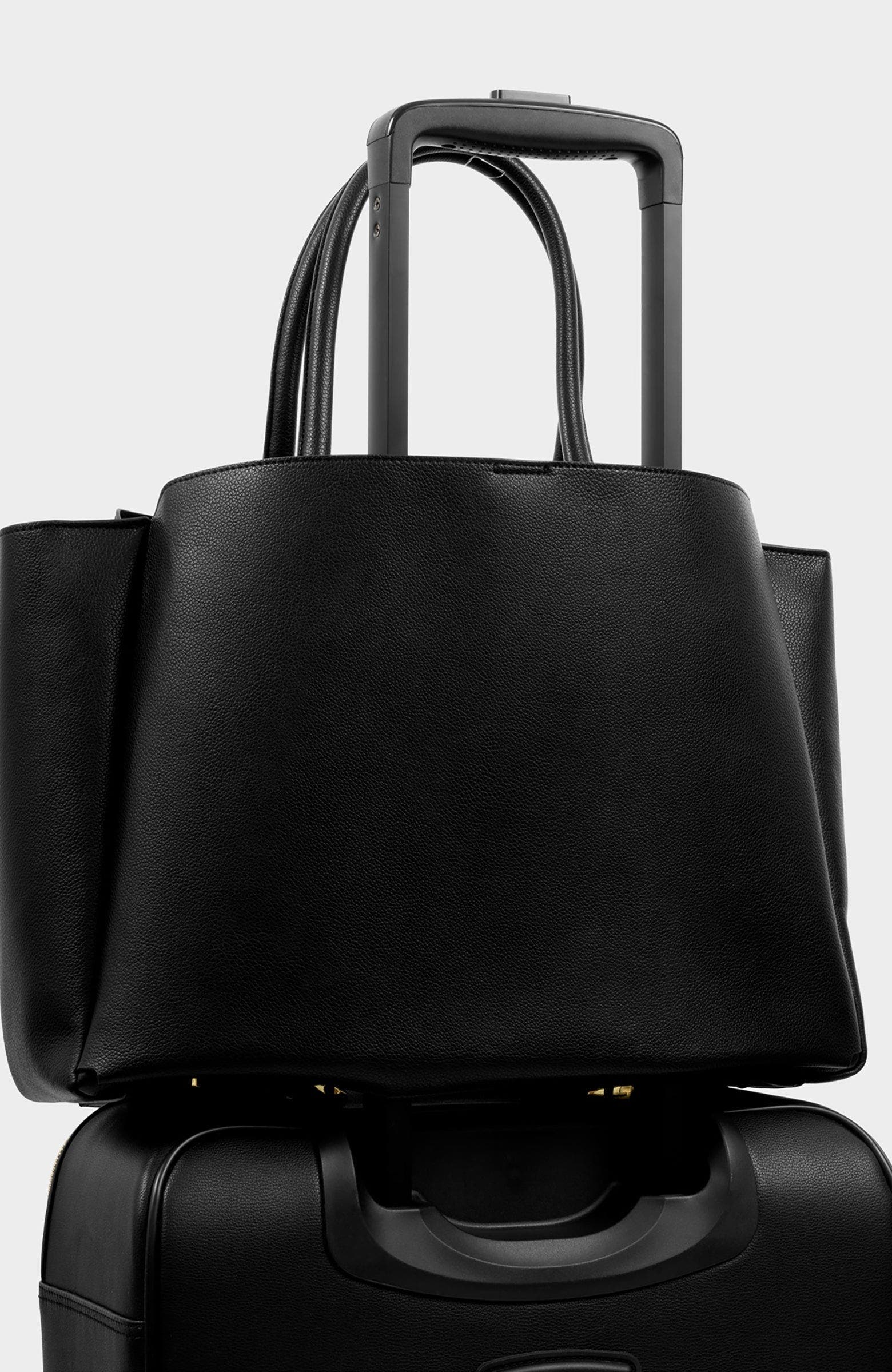 Katie Loxton Maddie Work Tote Bag, Alternate, color, Black