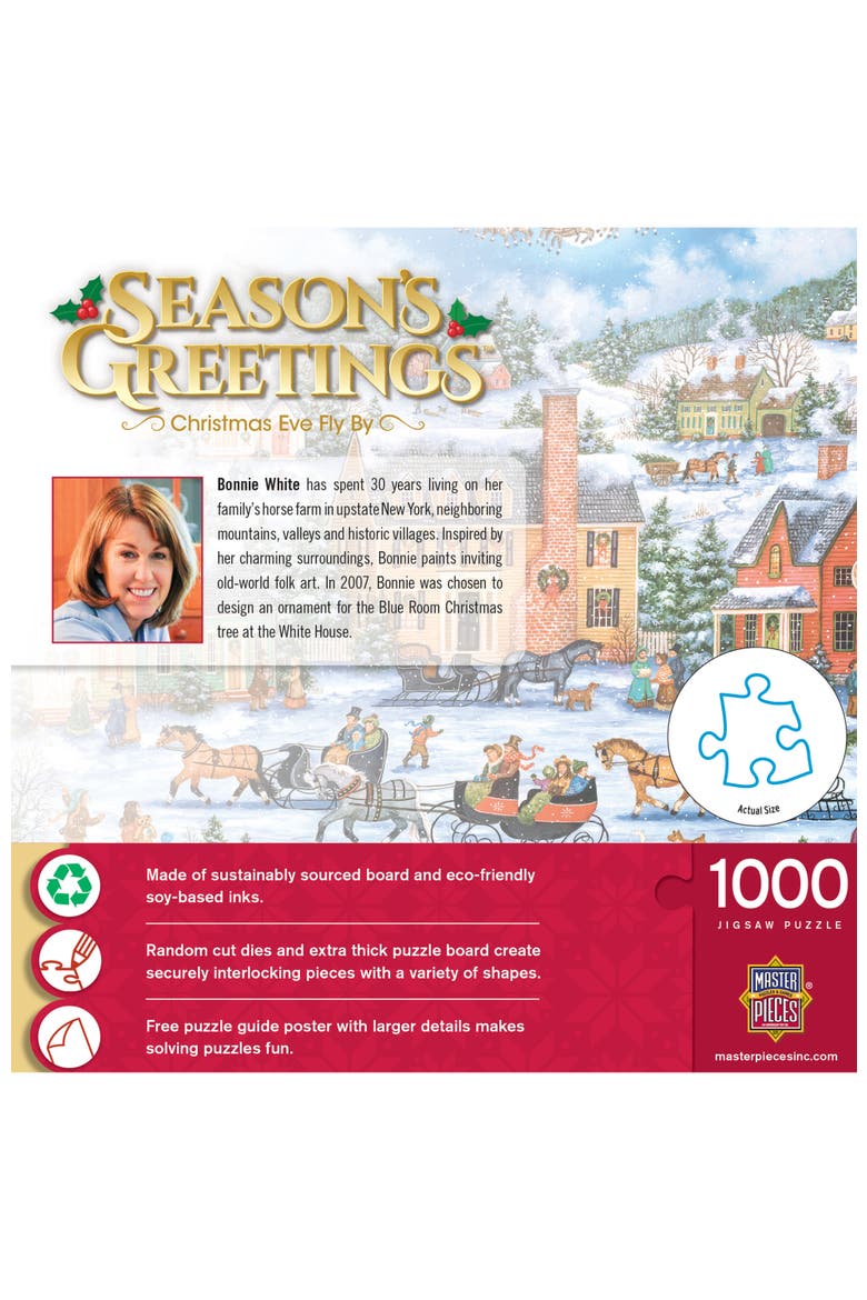 Christmas Eve Fly By 1000 Piece Puzzle, Alternate, color, Multicolor