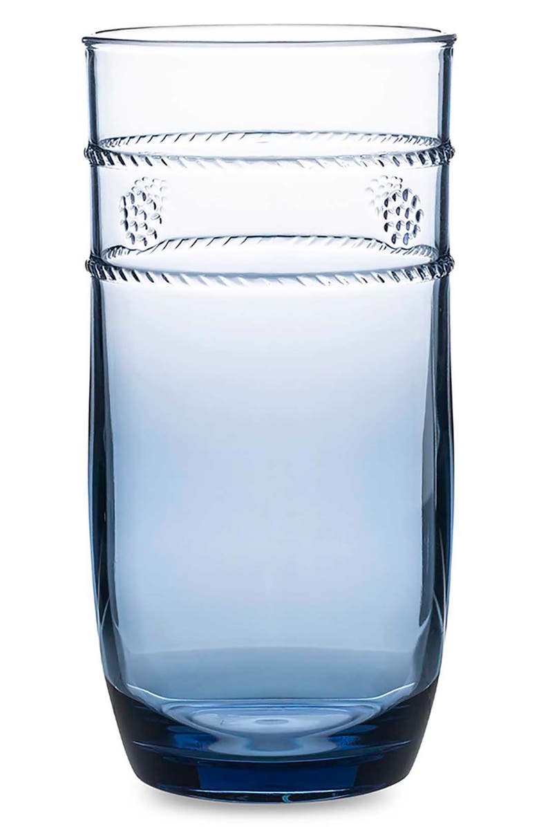 Juliska Isabella Set of 4 Acrylic Large Tumblers, Alternate, color, Blue