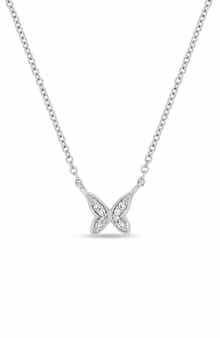 Bony Levy Icons 18K White Gold Diamond Butterfly Pendant Necklace