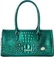 Brahmin Sophia Croc Embossed Leather Satchel