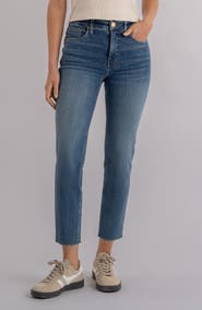 KUT from the Kloth Rachael Raw Hem High Waist Crop Mom Jeans