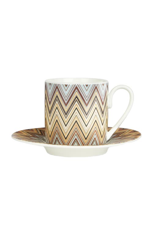 Missoni Home Jarris Set Of 6 Coffee Cups & Saucers In White