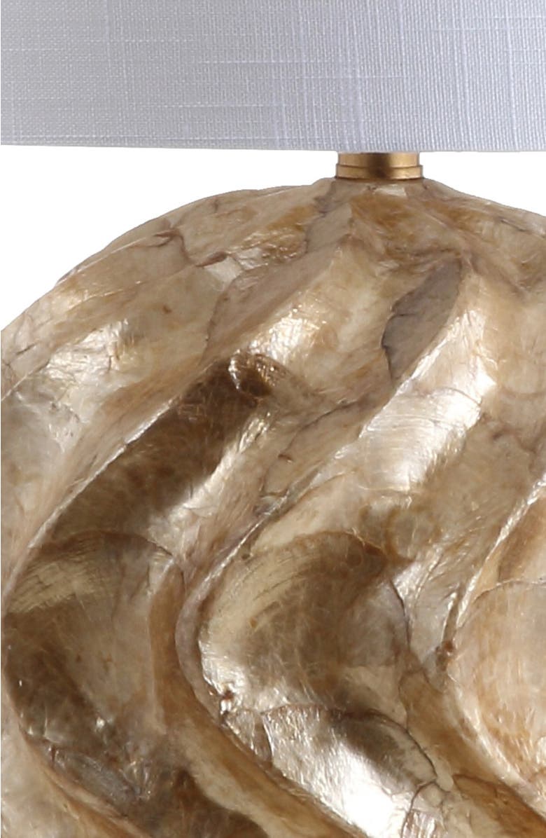 JONATHAN Y Versailles Sphere Sea Shell LED Table Lamp, Alternate, color,