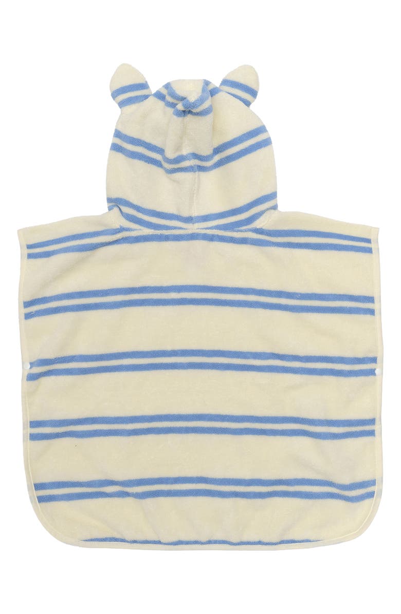 Sunnylife Kids' Sammy Stripe Hooded Terry Towel, Alternate, color, Blue